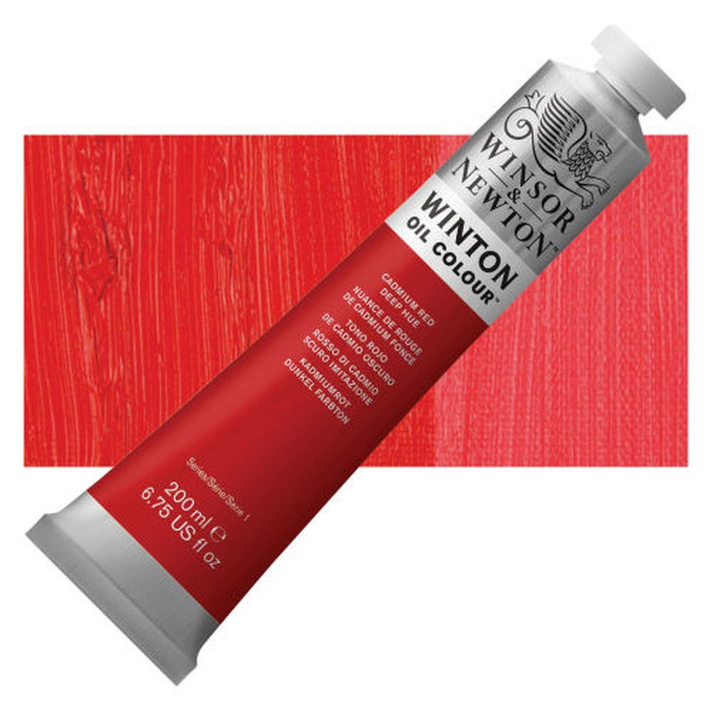 094376910667 Oleo Winsor & Newton Óleo 200 ML Rojo Cadmio Oscuro Winton 098 Cartel Arte & Papelería