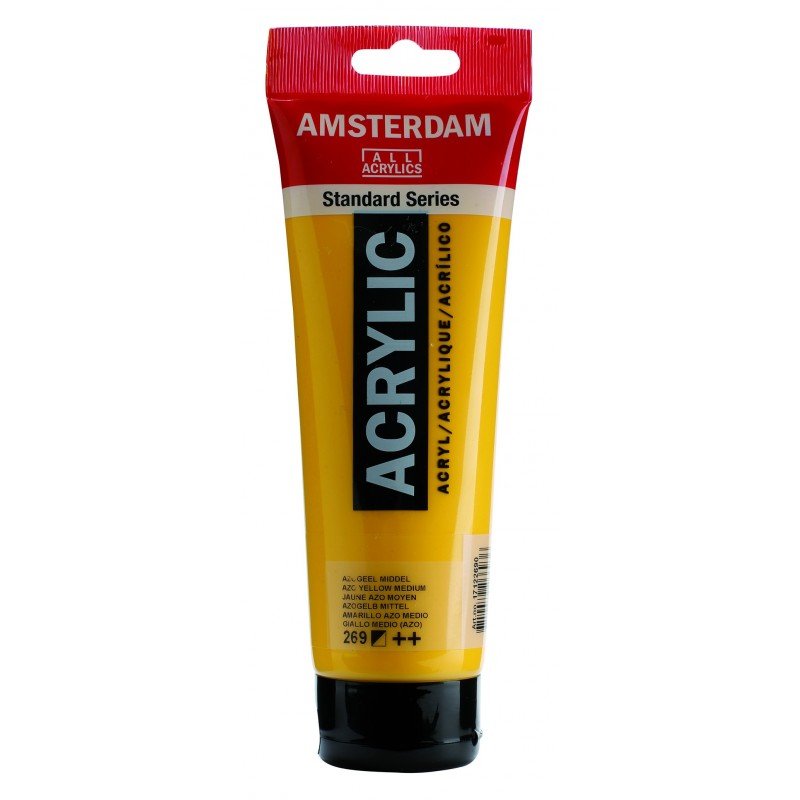 8712079268015 Acrílico Amsterdam 120 ml | Colores Amarillo Azo Medio 269 Serie Estandar Cartel Arte & Papelería