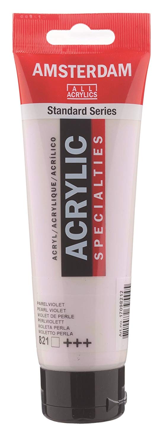 8712079395445 Acrílico Amsterdam 120 ml | Colores Violeta Perlado 821 Serie Estandar Cartel Arte & Papelería