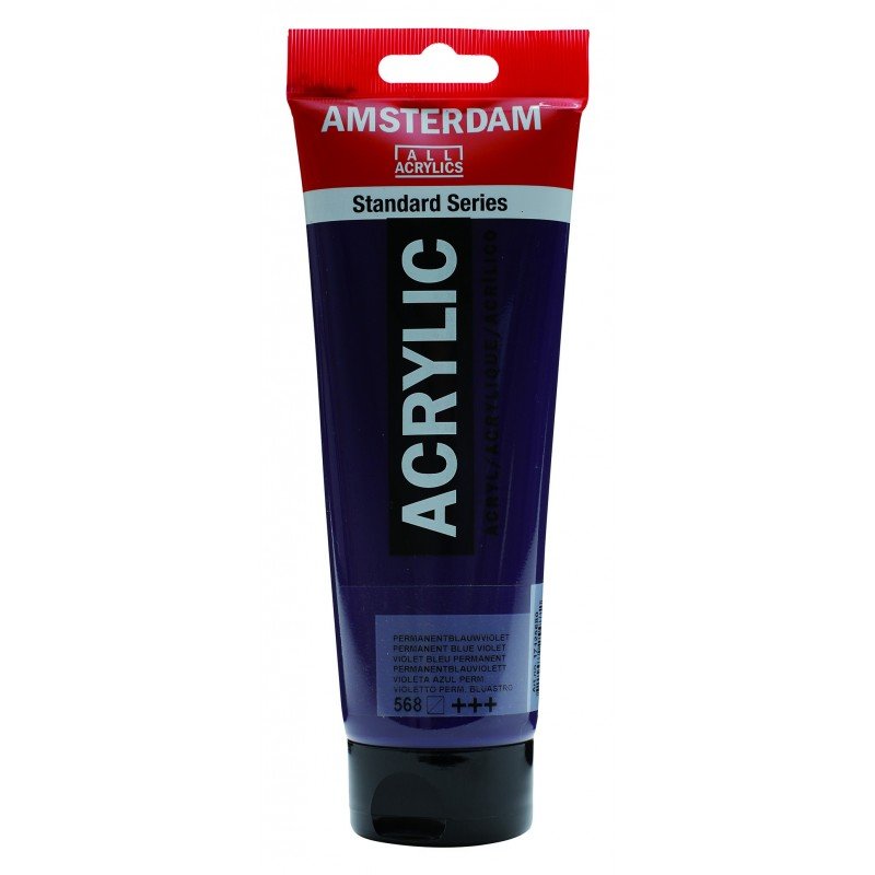 8712079158422 Acrílico Amsterdam 120 ml | Colores Azul Violeta Permanente 568 Serie Estandar Cartel Arte & Papelería