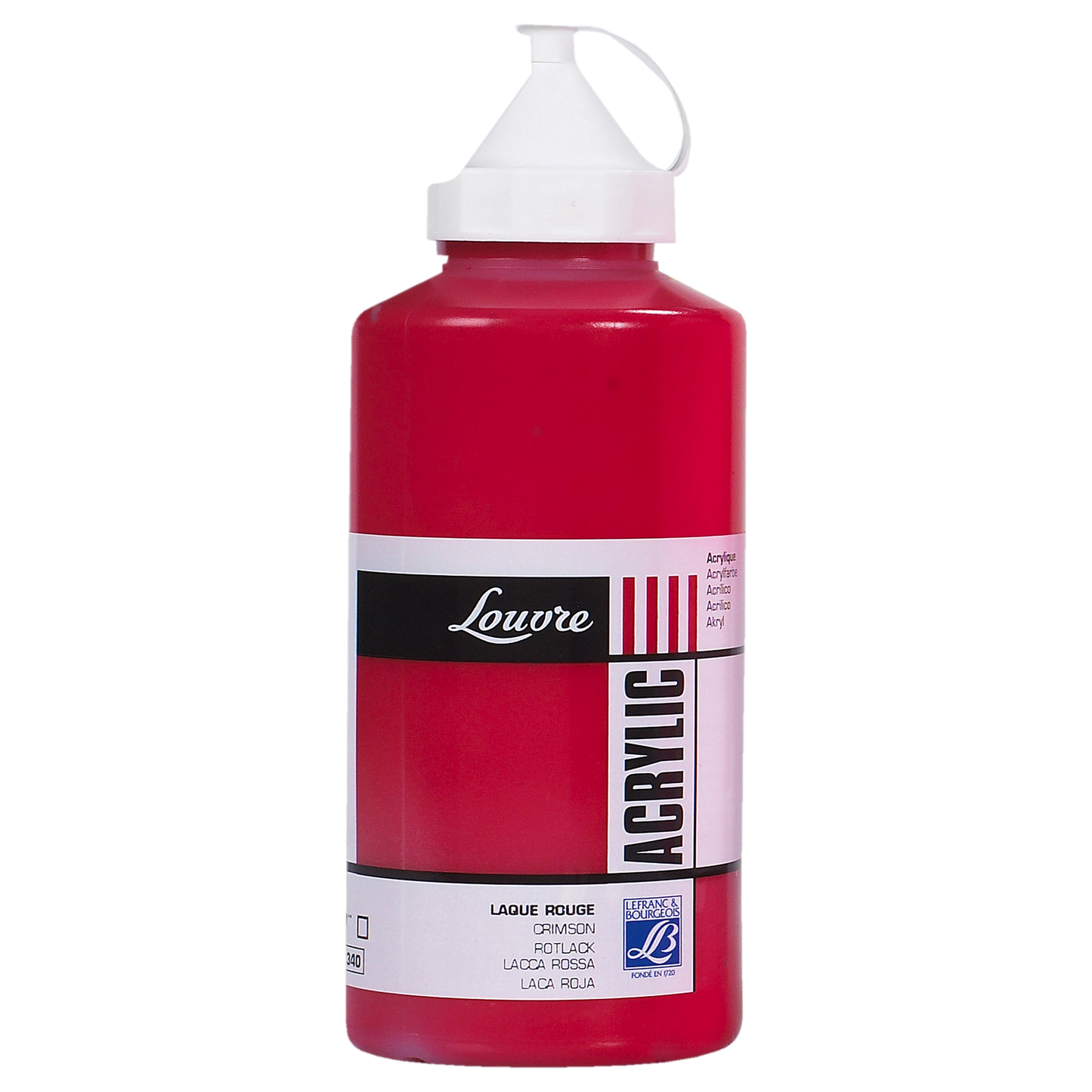3013641742373 Acrilico Louvre Lefranc Pintura Acrílica 750 ml Roja RF 340 Cartel Arte & Papelería
