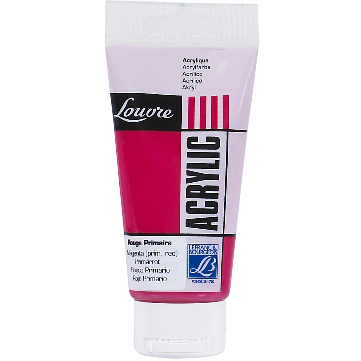 3013641743967 Acrilico Louvre Lefranc Pintura Acrílica 80 ml Rojo Primario RF 437 Cartel Arte & Papelería