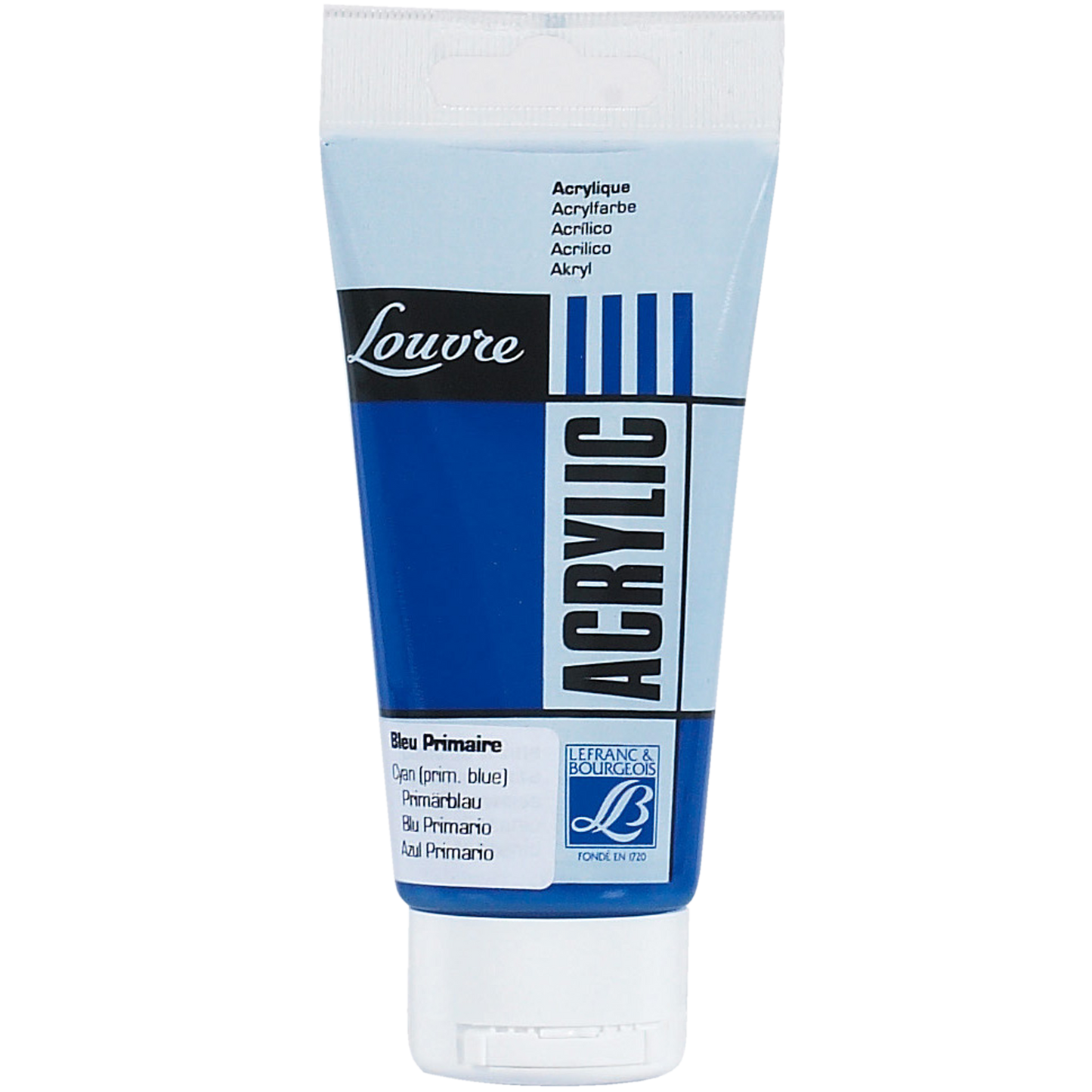 3013641744001 Acrilico Louvre Lefranc Pintura Acrílica 80 ml Azul Primario RF 063 Cartel Arte & Papelería