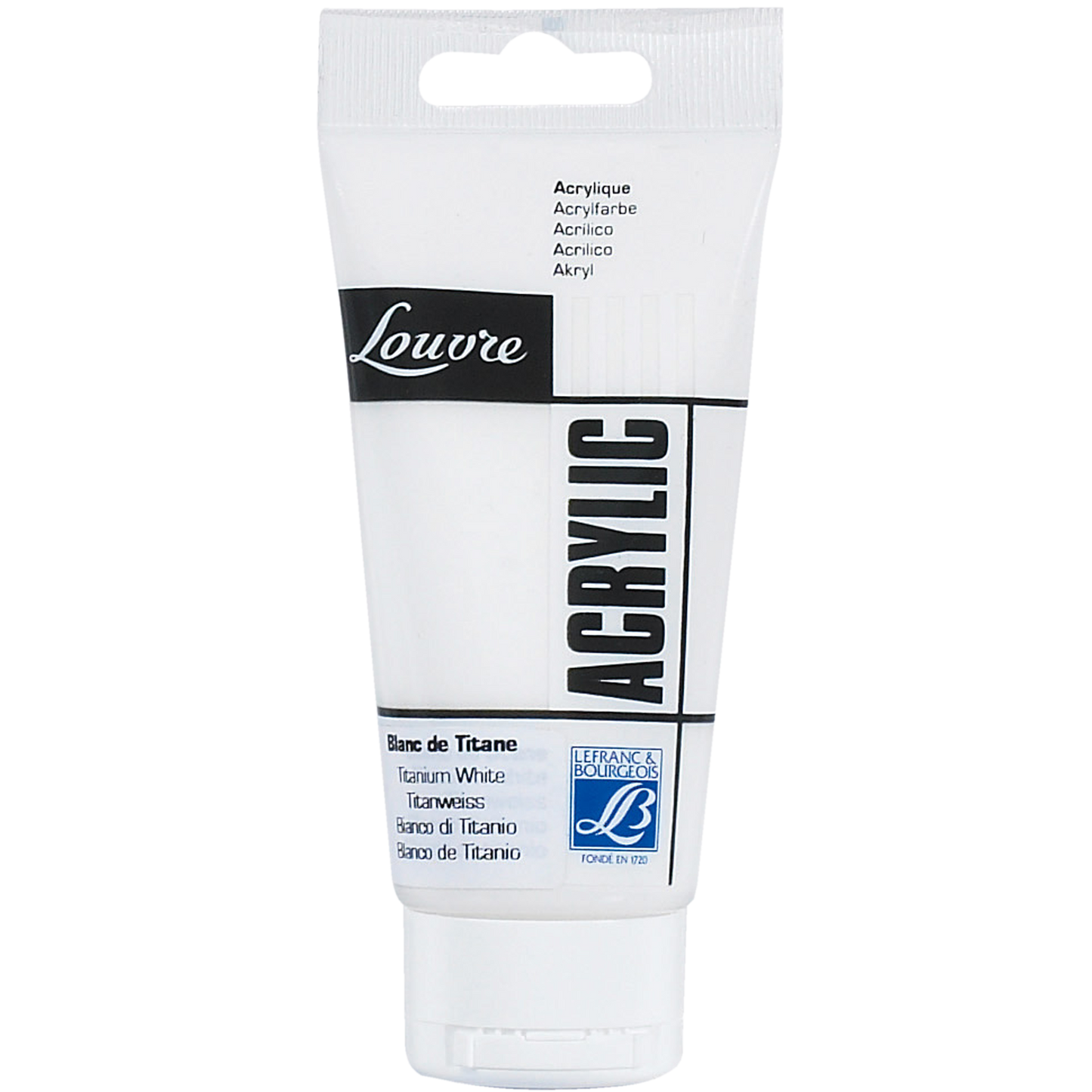 3013643004547 Acrilico Louvre Lefranc Pintura Acrílica 80 ml Blanco Titanium RF 454 Cartel Arte & Papelería
