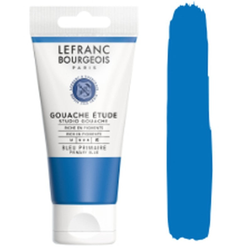 3013643012450 Tempera Gouache Lefranc Tempera 80 ml Azul Primario Gouache Student 063 Cartel Arte & Papelería