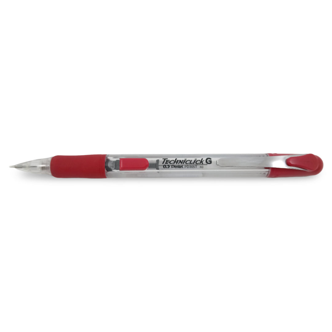 3474370305039 Portaminas Pentel de Precisión Protaminas 0.5 mm ROJO PD305T-B Cartel Arte & Papelería