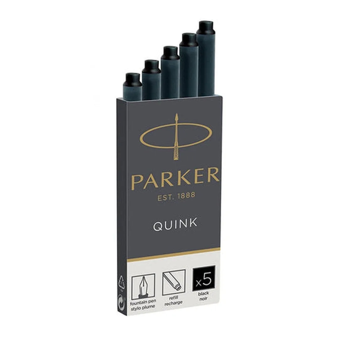 Cartucho Estilógrafo Parker Negro 5 Unidades
