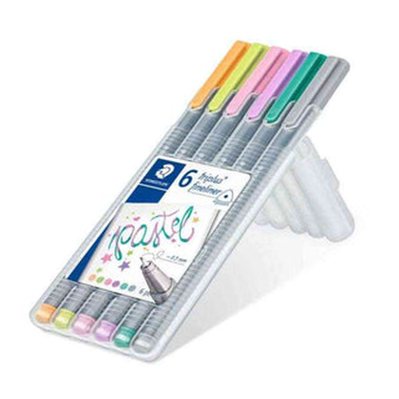 4007817336007 Set Triplus Fineliners Staedtler Marcador X 6 Unidades Pastel 0.3 mm Cartel Arte & Papelería