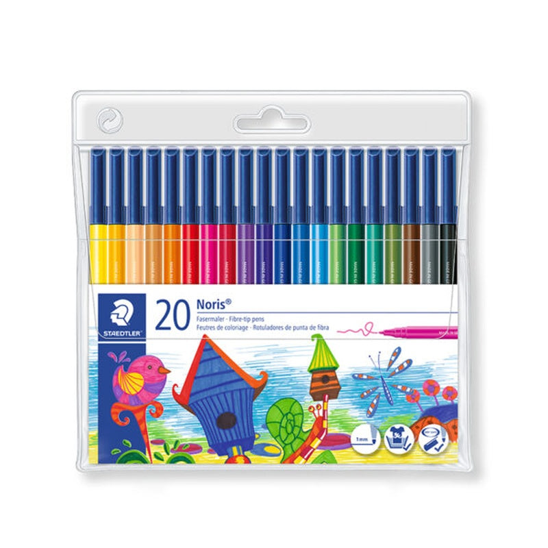 4007817339664 Rotuladores Punta Fibra Staedtler Rotulador X 20 Unidades Surtido Noris Club Cartel Arte & Papelería