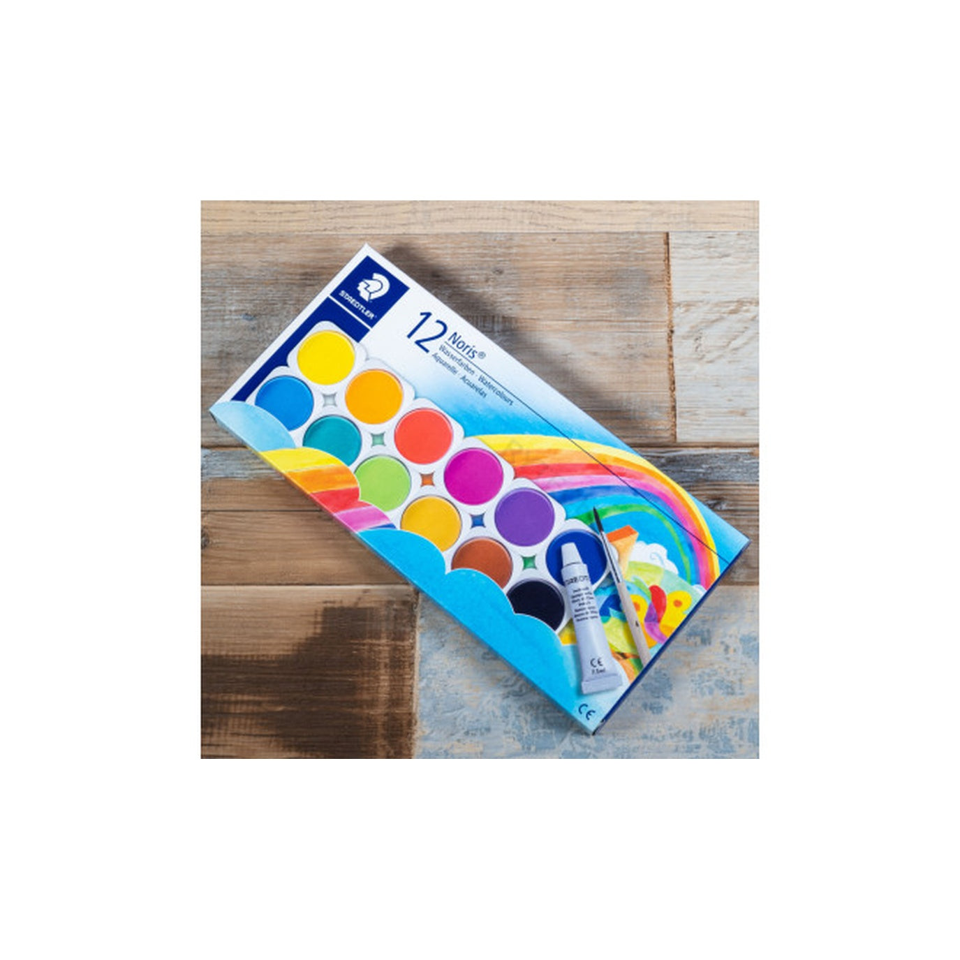 4007817888018 Estuche Acuarela Staedtler Acuarela X 12 Pastillas En Pasta Cartel Arte & Papelería