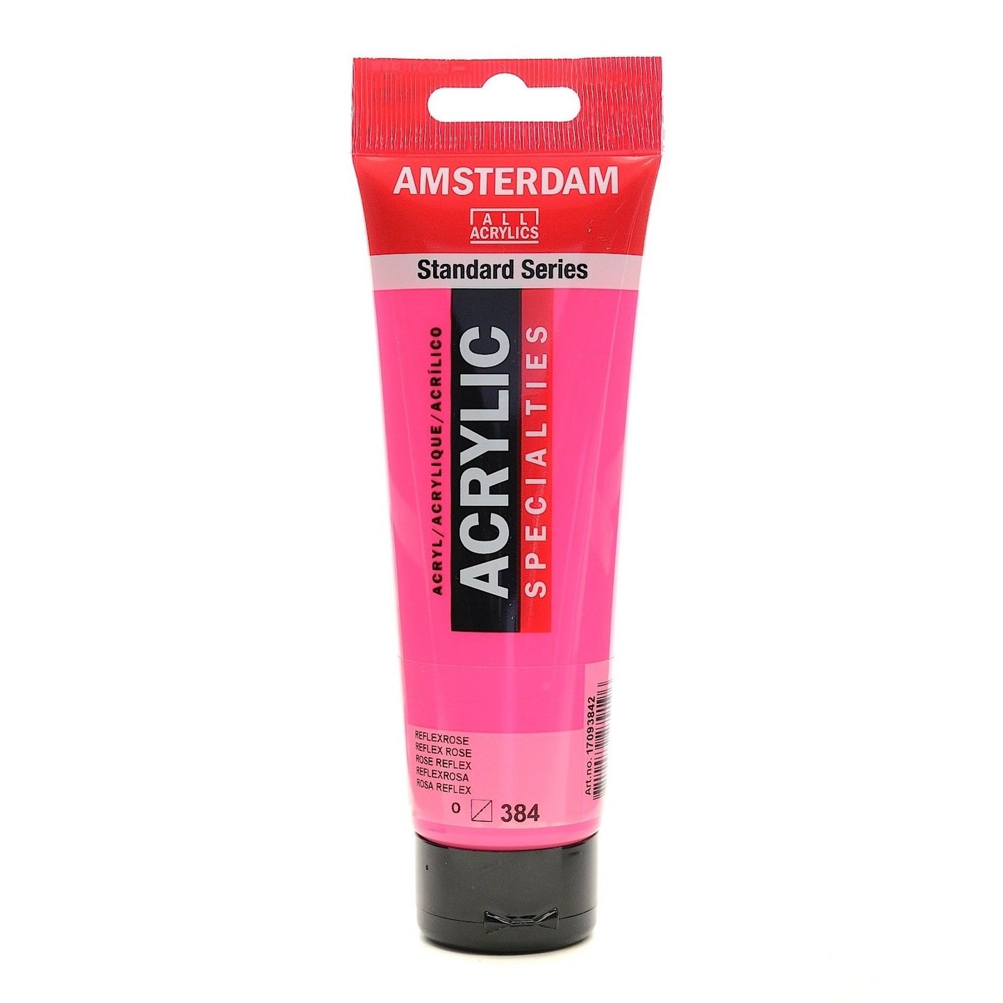 8712079279196 Acrílico Amsterdam 120 ml | Colores Rosa Reflejo 384 Serie Estandar Cartel Arte & Papelería