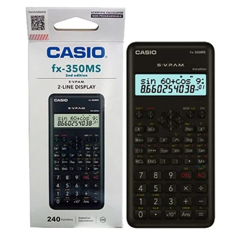 4549526611346 Calculadora Scientifica Casio Calculadora Científica Unidad Kd - 350 MS 2nd Edition Cartel Arte & Papelería
