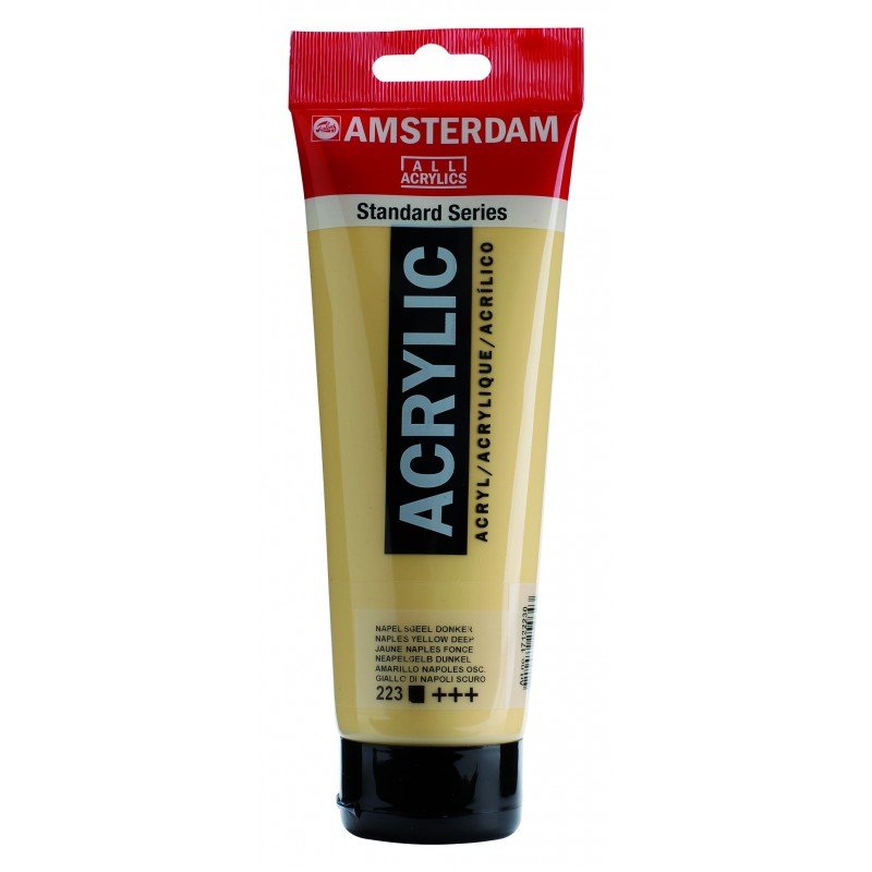 8712079210977 Acrílico Amsterdam 120 ml | Colores Amarillo Nápoles Profundo 223 Serie Estandar Cartel Arte & Papelería
