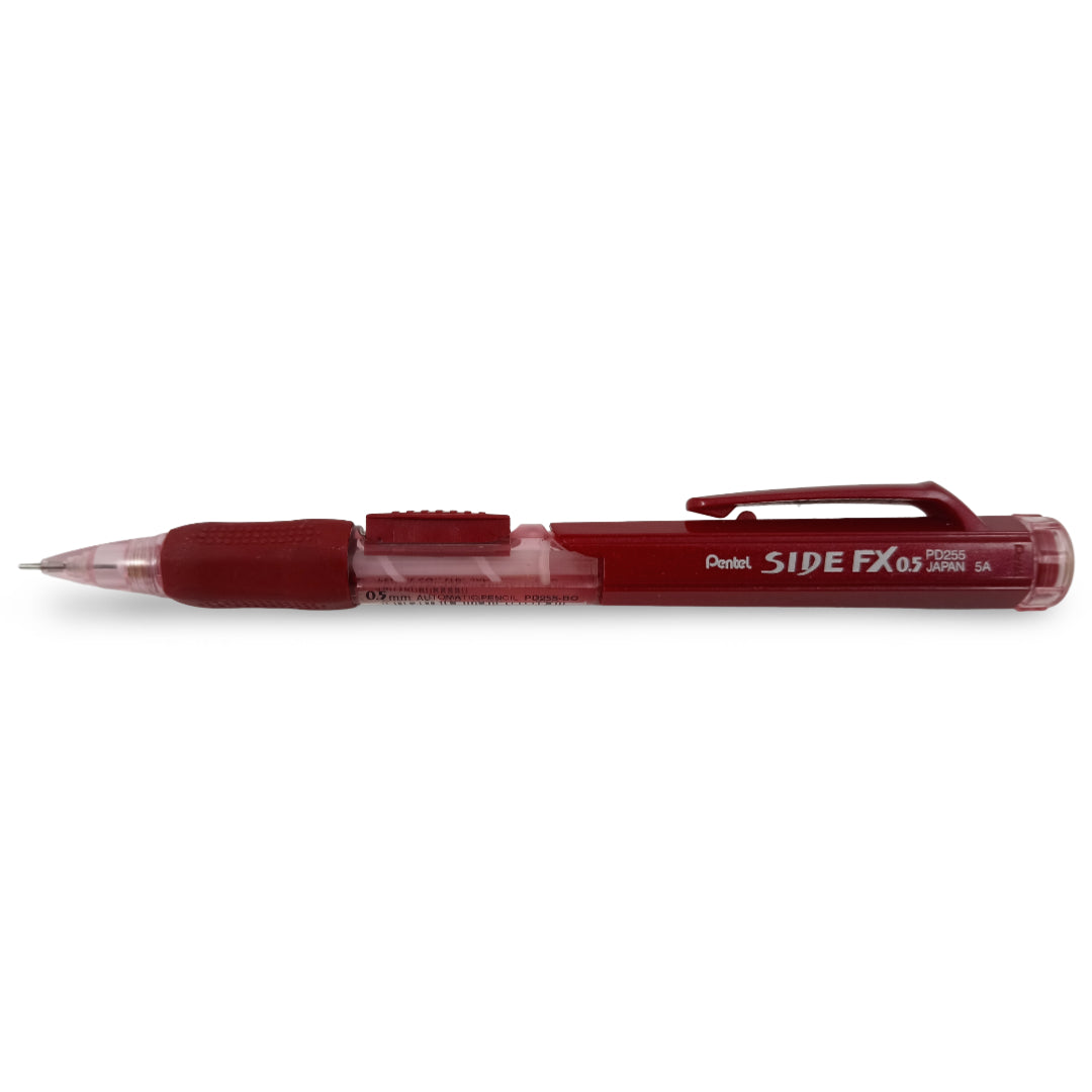 4902506068880 Portaminas Pentel de Precisión Protaminas 0.5 mm ROJO SIDE FX PD255 Cartel Arte & Papelería