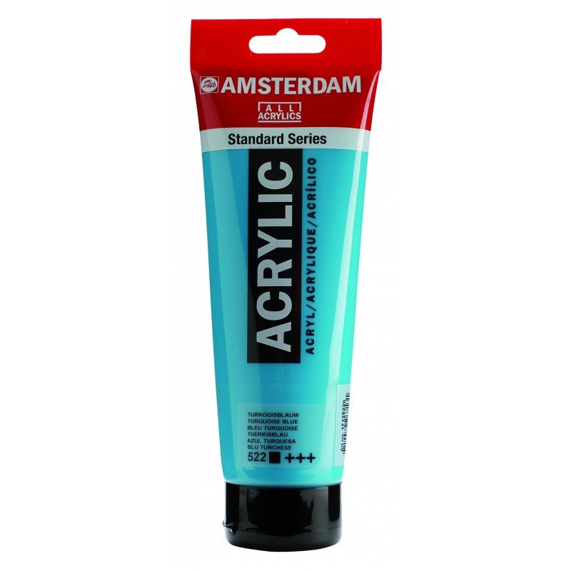 8712079268213 Acrílico Amsterdam 120 ml | Colores Azul Turquesa 522 Serie Estandar Cartel Arte & Papelería