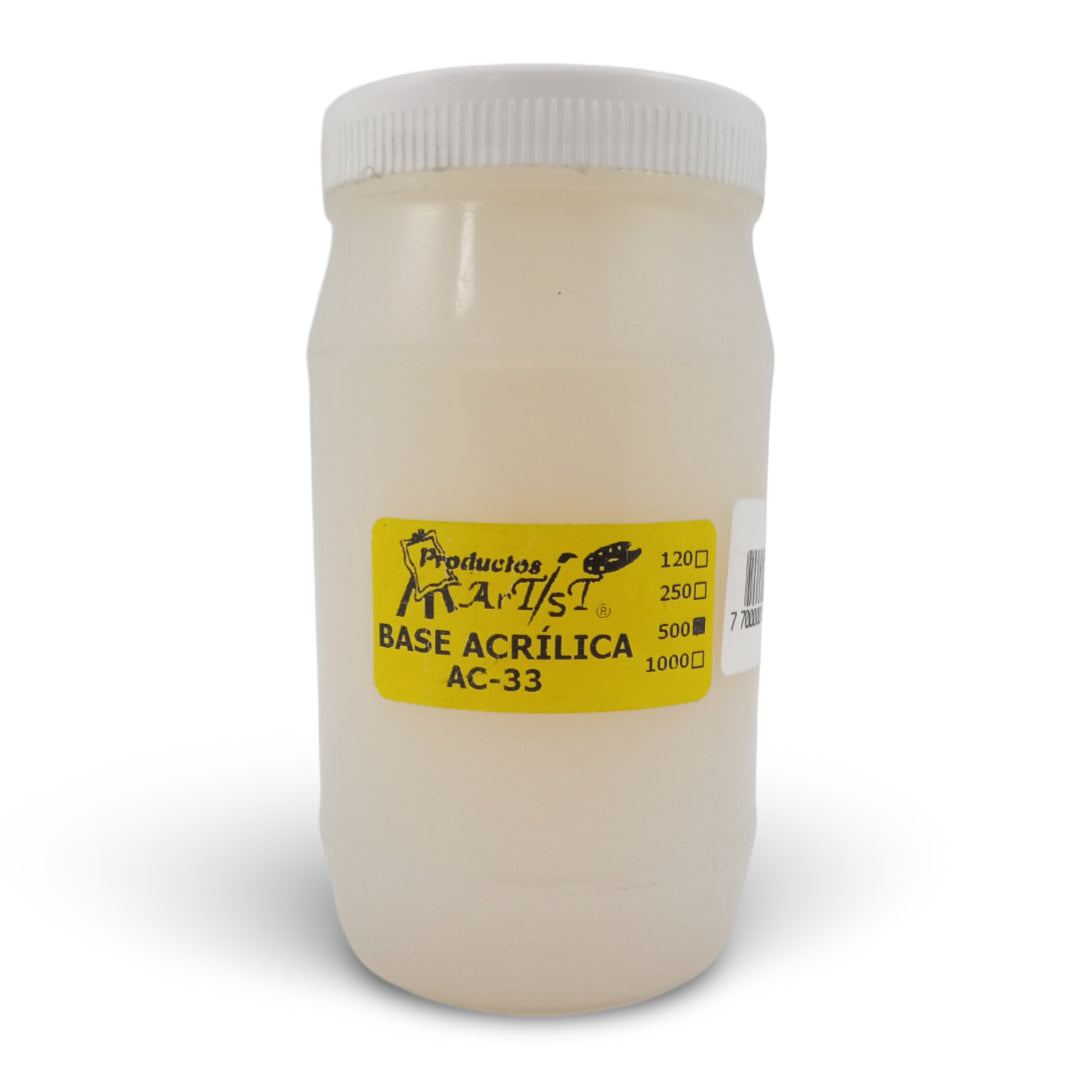 7700000020918 Base Acrilica Artist Base Acrílica 500 ml AC-33 Cartel Arte & Papelería