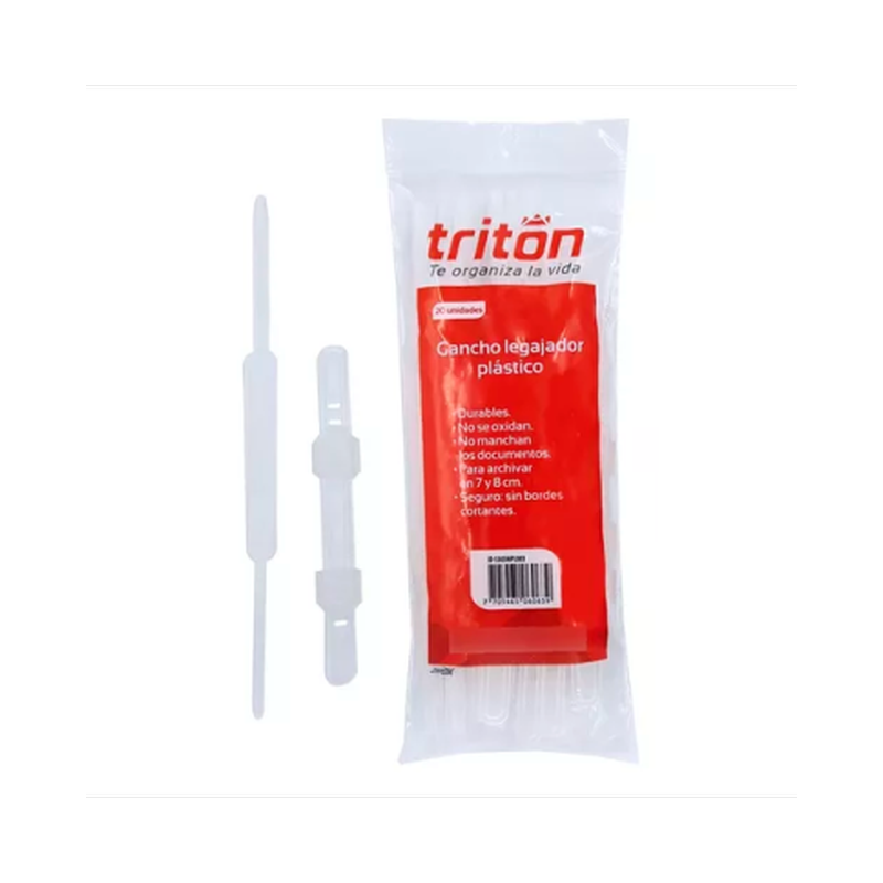 7700000021397 Gancho Legajador Triton Gancho Legajador Unidad Plastico Cartel Arte & Papelería