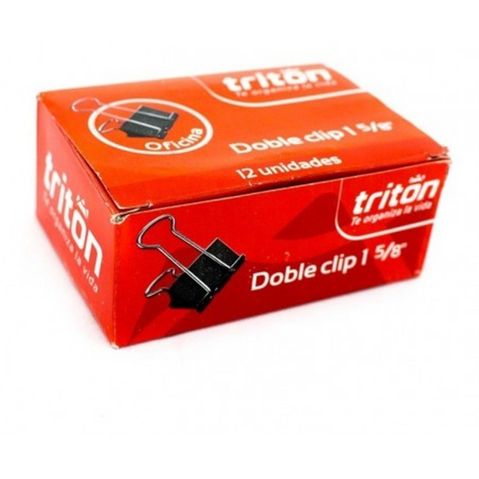 7700000021434 Doble Clip Triton Gancho Unidad Doble Clip 1 5/8" Cartel Arte & Papelería