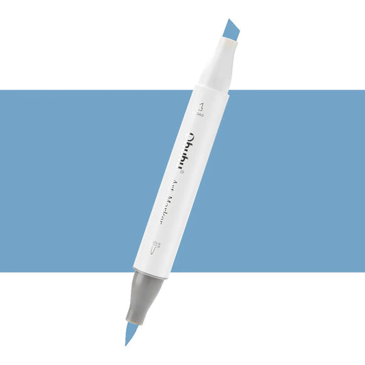 7700000022905 Marcador Alcohol Art Marker Ohuhu - Tonos Azules Marcador Unidad Smoky Blue B260 Cartel Arte & Papelería