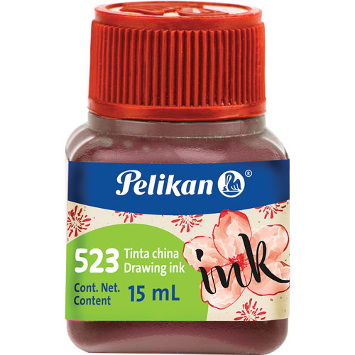 7703064345300 Tinta China Pelikan Tinta China 15 ml Roja Tinta China Cartel Arte & Papelería