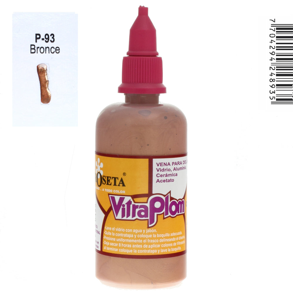 7704294248935 Vitraplom Roseta Pintura 65 ml Bronce Cartel Arte & Papelería