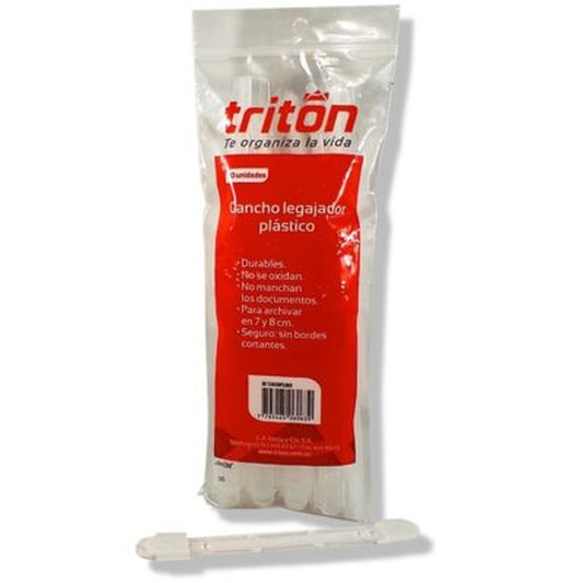 7705465060639 Gancho Legajador Triton Gancho Legajador X 20 Unidades Plastico Cartel Arte & Papelería