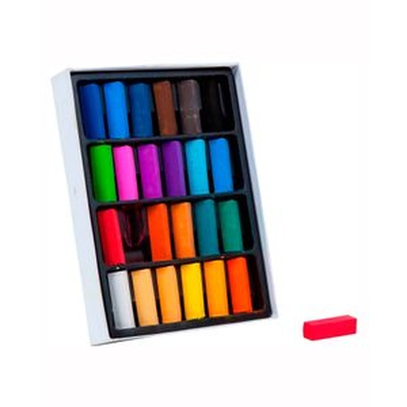 7706563609591 Tiza Pastel Suave Tiziano Tiza Pastel X 24 Unidades Surtido Suave Barra Corta Cartel Arte & Papelería
