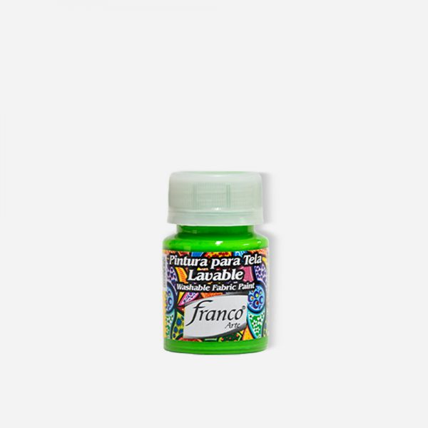7707227483618 Pintura Para Tela Franco Arte Pintura Para Tela 30 ml Verde Limón Para Tela Cartel Arte & Papelería