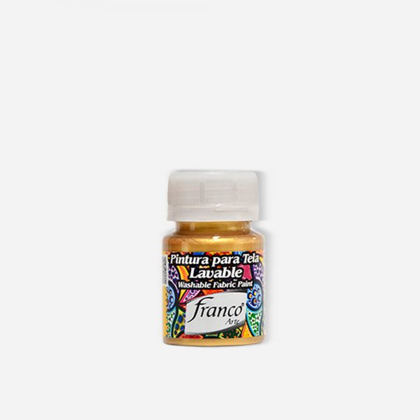 7707227487067 Pintura Para Tela Franco Arte Pintura Para Tela 30 ml Metalizado Oro Para Tela Cartel Arte & Papelería