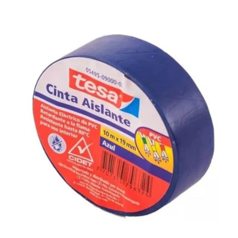 7707314796324 Cinta Aislante Tesa Cinta Aislante Unidad Azul Aislante Cartel Arte & Papelería