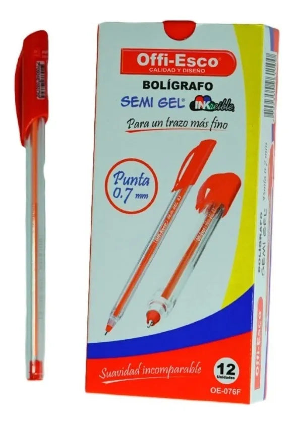 Bolígrafo Semi Gel Offiesco