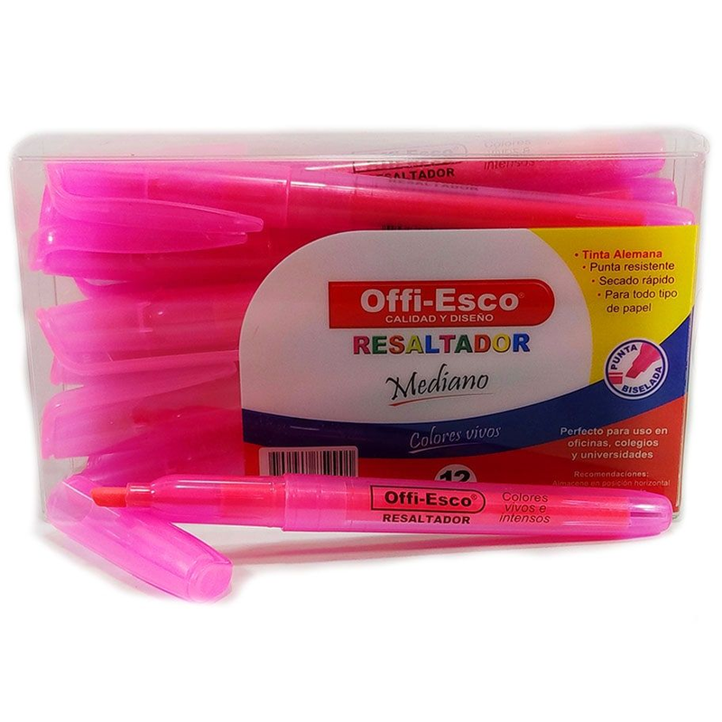 7709351119418 Resaltador Offiesco Resaltador Unidad Surtido Resaltador Mediano Surtidos Cartel Arte & Papelería