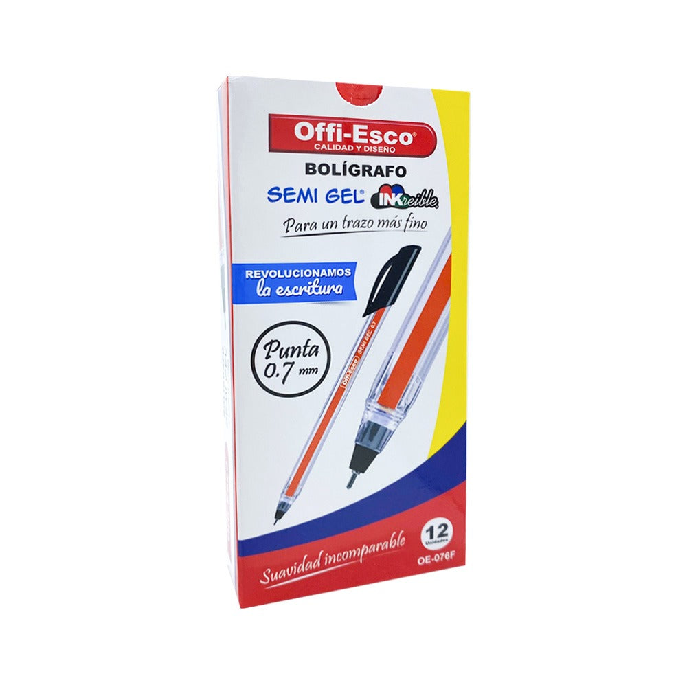 Bolígrafo Semi Gel Offiesco