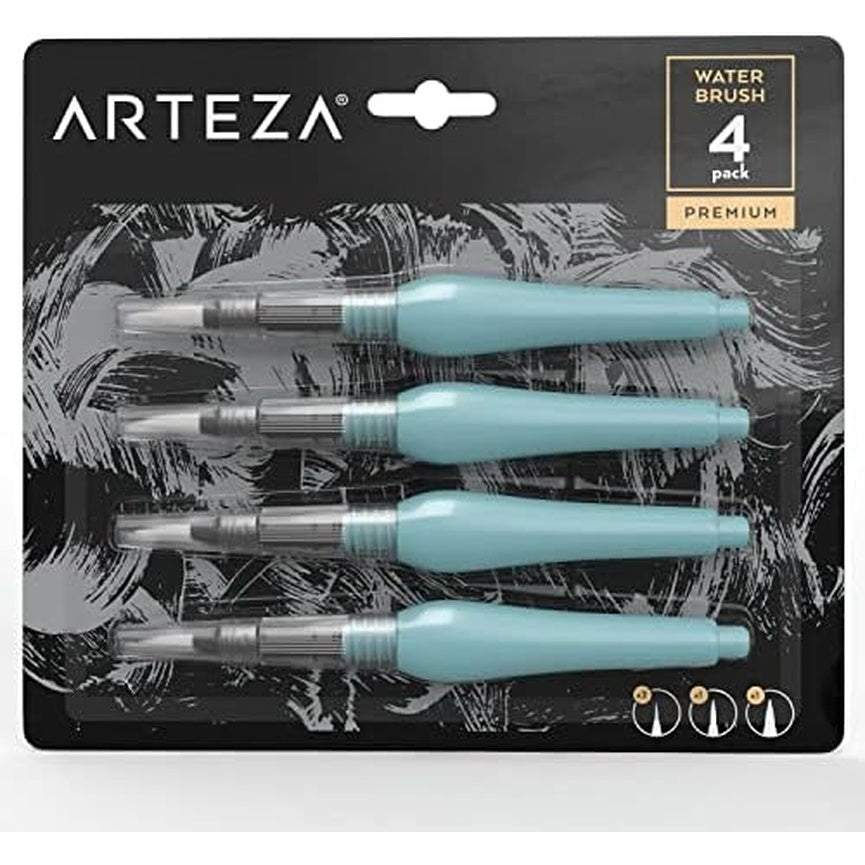851309007012 Water Brush Set Arteza Pinceles de agua X 4 Unidades Water Brush Set Cartel Arte & Papelería