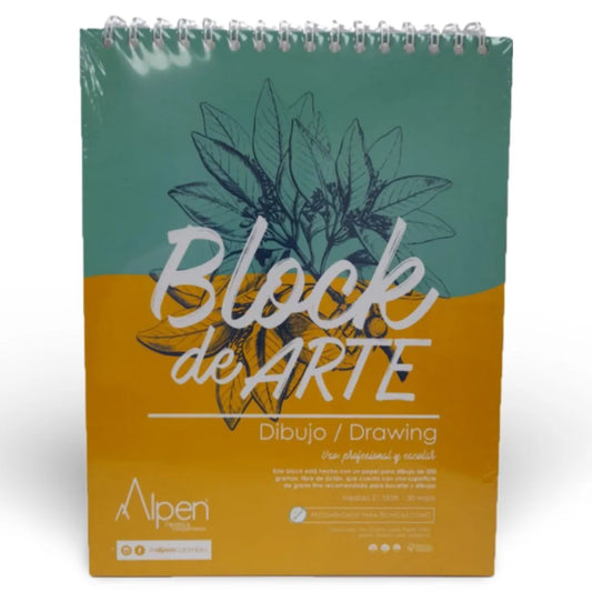 Block Dibujo Alpen 200gr 21.5 x 28 cm blanco