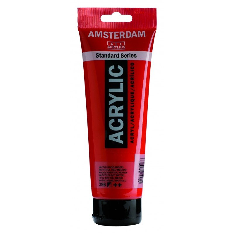 8712079158262 Acrílico Amsterdam 120 ml | Colores Rojo Naftol Medio 396 Serie Estandar Cartel Arte & Papelería