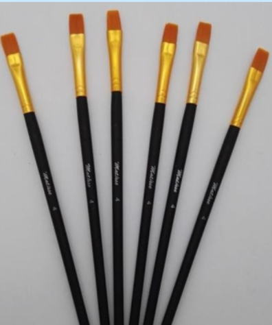 Pincel Plano Fibra Sintética Matisse Nylon