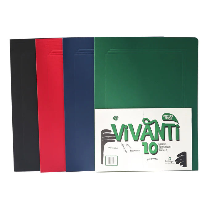 Carpeta Presentacion Con Bolsillo Vivanti