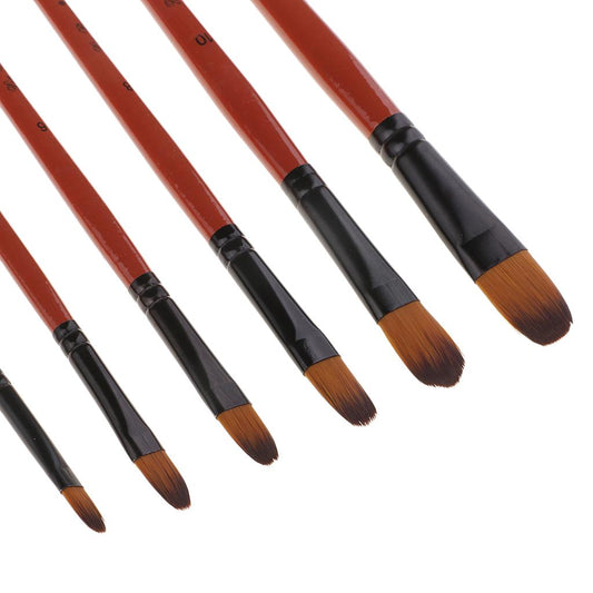 Pincel Lengua De Gato Fibra Sintética Pipo Naranja Nylon