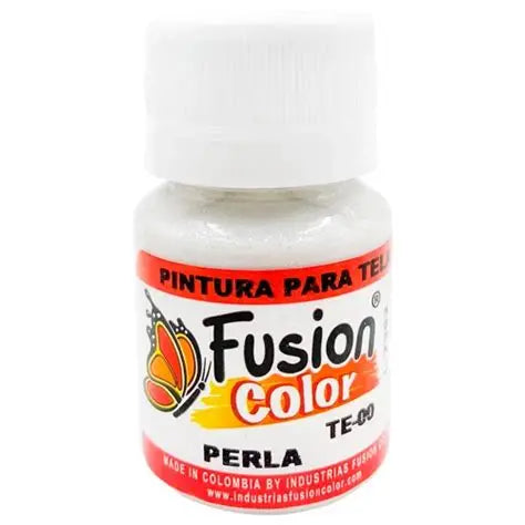 7701428006430 Pintura Para Tela Fusion Color 30 ml Perla Para Tela Cartel Arte & Papelería