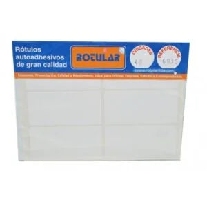7707185770232 Rotulo Autoadhesivo Rotular 48 Unidades Blanco 69 X 35 mm Cartel Arte & Papelería
