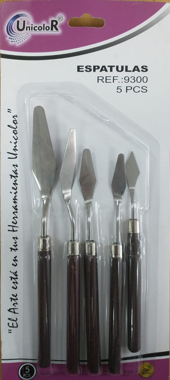 Kit Espatulas Metalicas Unicolor