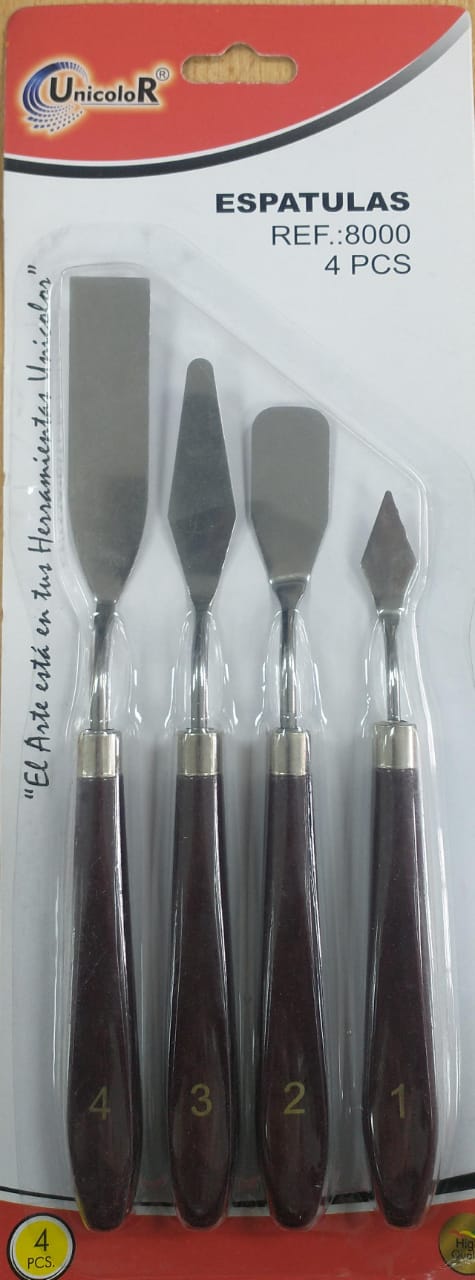 Kit Espatulas Metalicas Unicolor