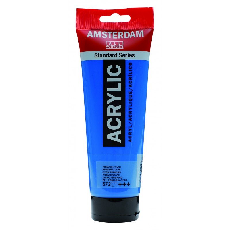 8712079159658 Acrílico Amsterdam 120 ml | Colores Cian Primario 572 Serie Estandar Cartel Arte & Papelería
