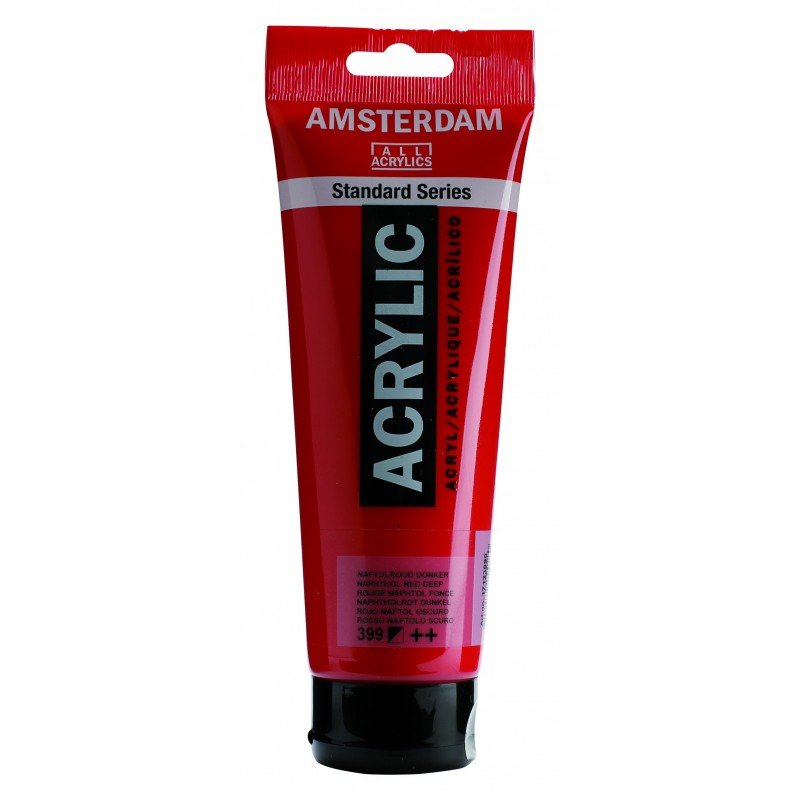 8712079211011 Acrílico Amsterdam 120 ml | Colores Rojo Naftol Profundo 399 Serie Estandar Cartel Arte & Papelería