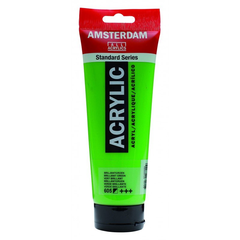 8712079268282 Acrílico Amsterdam 120 ml | Colores Verde Brillante 605 Serie Estandar Cartel Arte & Papelería
