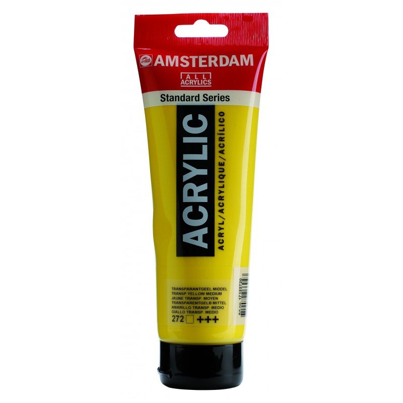 8712079268022 Acrílico Amsterdam 120 ml | Colores Amarillo Transparente Medio 272 Serie Estandar Cartel Arte & Papelería
