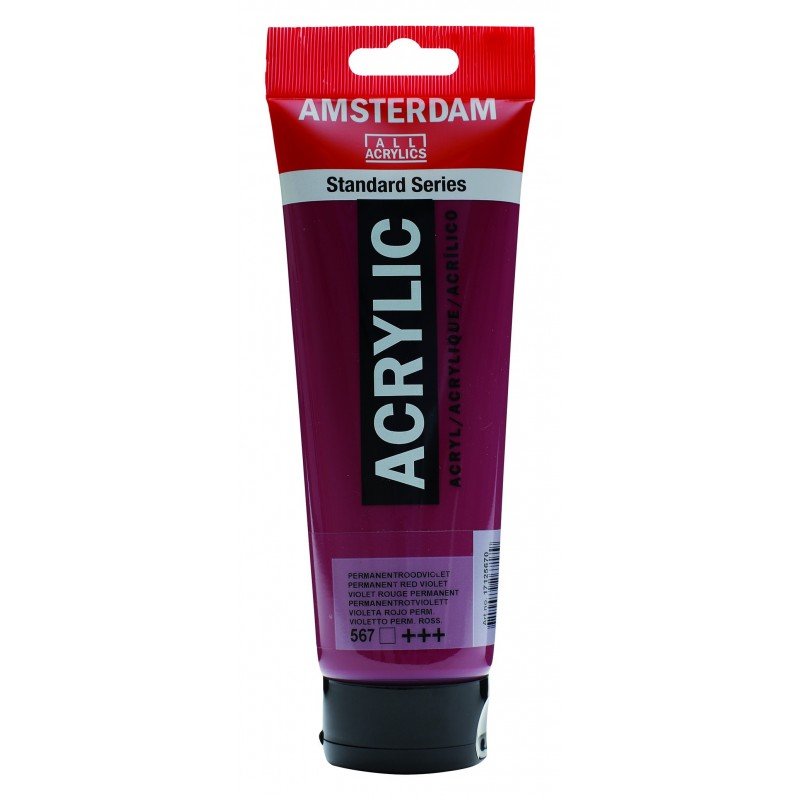 8712079268251 Acrílico Amsterdam 120 ml | Colores Rojo Violeta Permanente 567 Serie Estandar Cartel Arte & Papelería