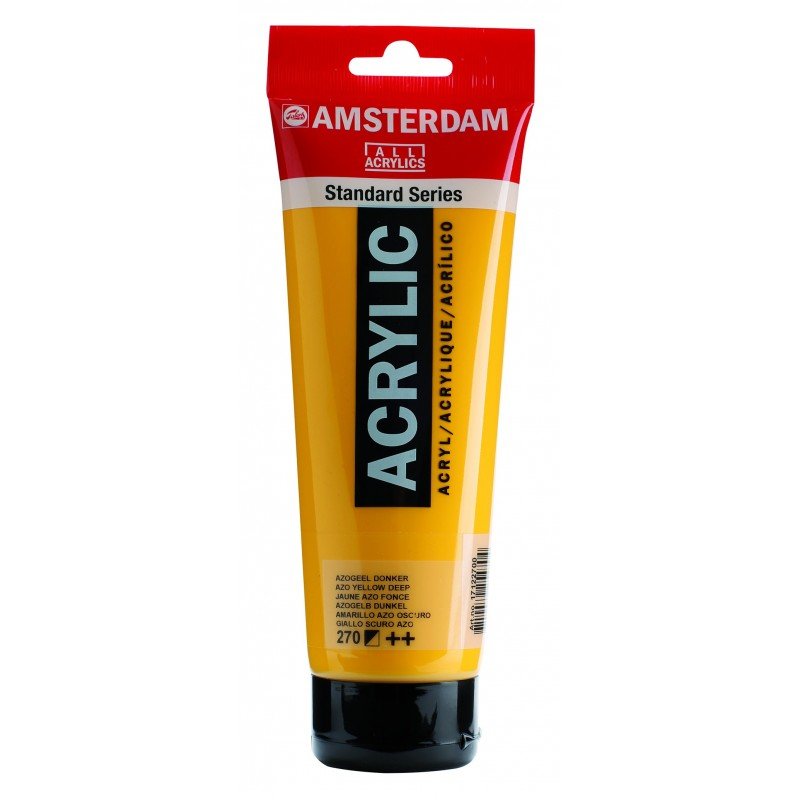 8712079158187 Acrílico Amsterdam 120 ml | Colores Amarillo Azo Profundo 270 Serie Estandar Cartel Arte & Papelería