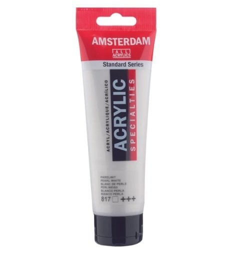 8712079395407 Acrílico Amsterdam 120 ml | Colores Blanco Perlado 817 Serie Estandar Cartel Arte & Papelería